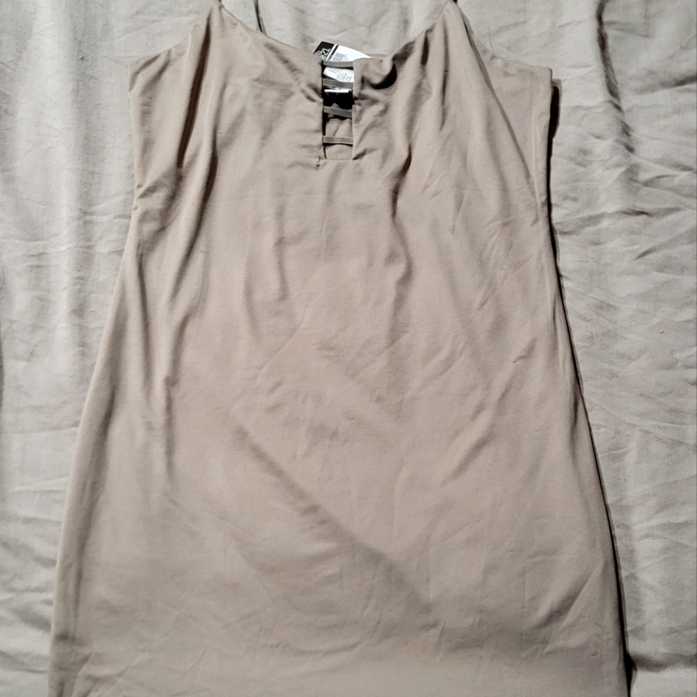 New Rue 21 Stone Bar Front Mini Dress